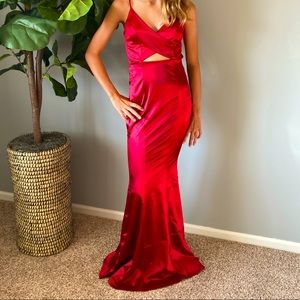 NEW Wine Red Prom Dress Lulu’s XS